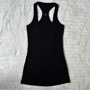 Black striped Lululemon tank top